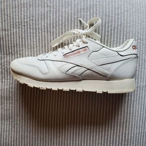 White and Rose Gold Reebok Classic